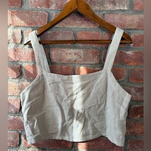 Madewell Light Green Crop Top